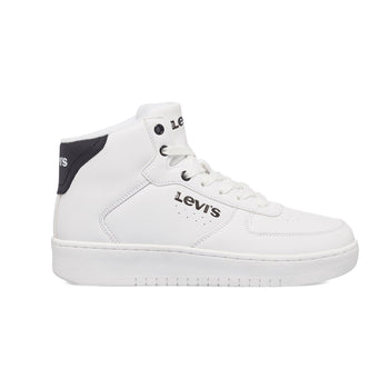 Sneakers alte bianche con logo a contrasto Levi's New Union Mid, Brand, SKU k263000042, Immagine 0